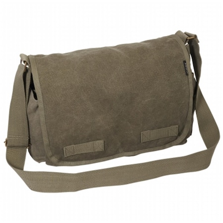 Everest Trading Everest 15 in. Cotton Canvas Messenger Bag CT-073L-OV